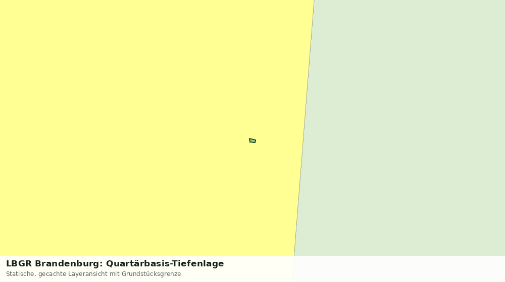Statische Kartenansicht: LBGR Brandenburg: Quartärbasis-Tiefenlage