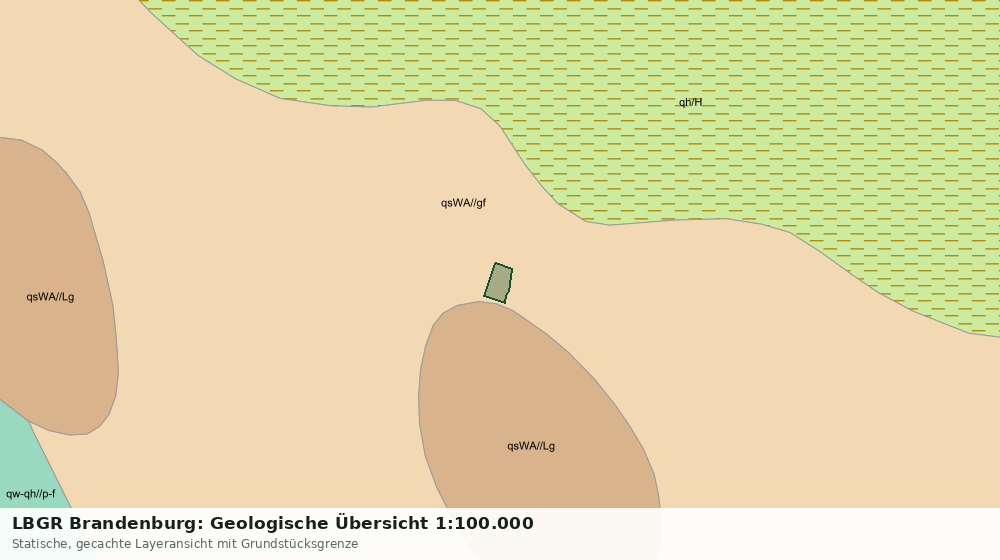 Statische Kartenansicht: LBGR Brandenburg: Geologische Übersicht 1:100.000