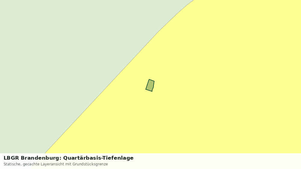 Statische Kartenansicht: LBGR Brandenburg: Quartärbasis-Tiefenlage