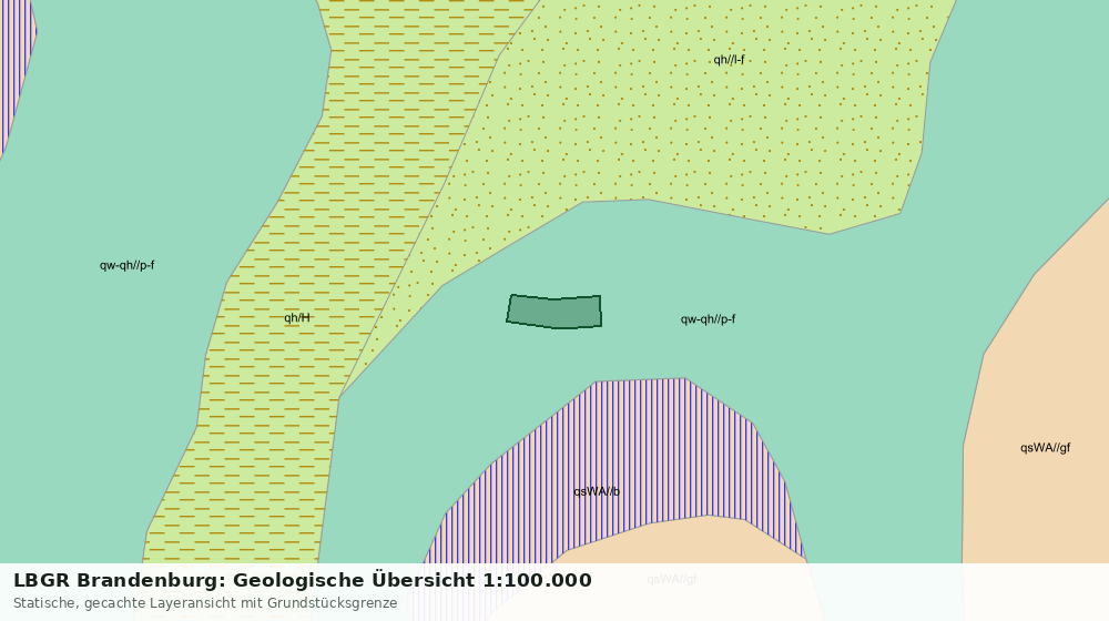 Statische Kartenansicht: LBGR Brandenburg: Geologische Übersicht 1:100.000