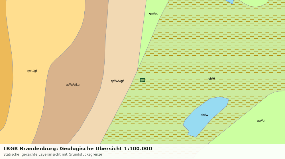 Statische Kartenansicht: LBGR Brandenburg: Geologische Übersicht 1:100.000