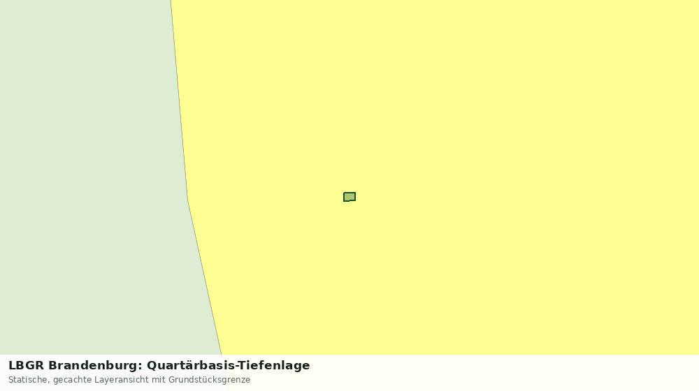 Statische Kartenansicht: LBGR Brandenburg: Quartärbasis-Tiefenlage