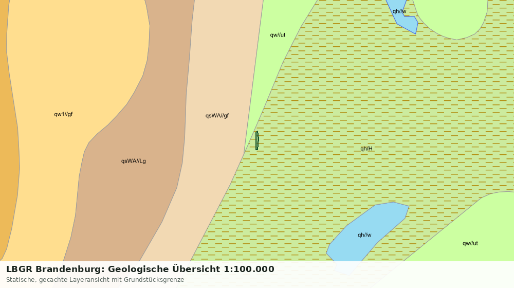 Statische Kartenansicht: LBGR Brandenburg: Geologische Übersicht 1:100.000