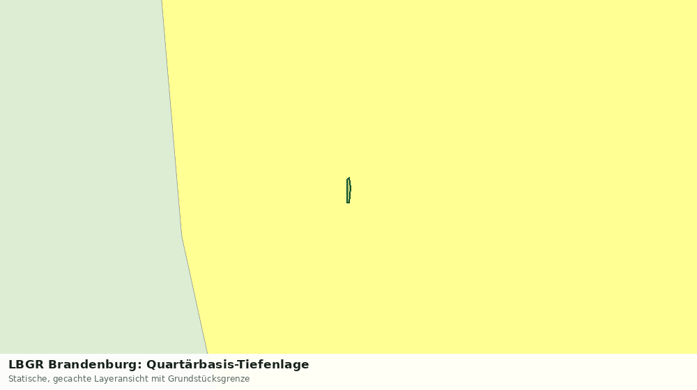 Statische Kartenansicht: LBGR Brandenburg: Quartärbasis-Tiefenlage