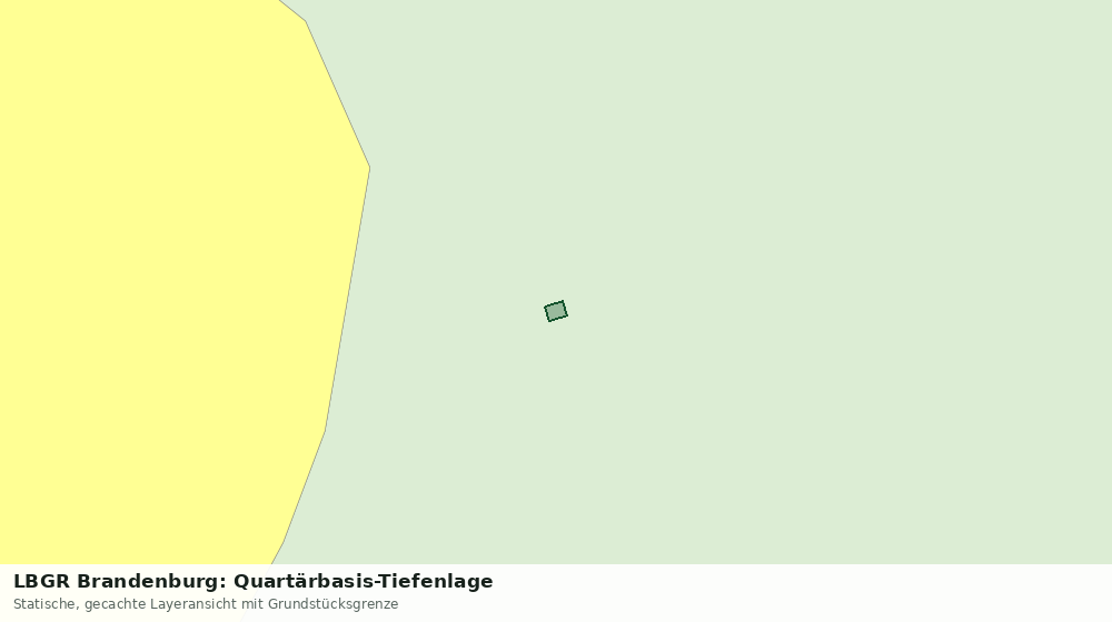 Statische Kartenansicht: LBGR Brandenburg: Quartärbasis-Tiefenlage
