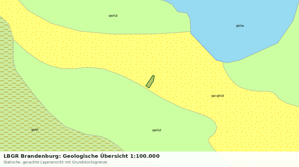 Statische Kartenansicht: LBGR Brandenburg: Geologische Übersicht 1:100.000