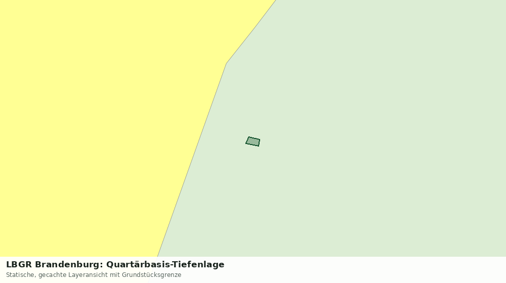 Statische Kartenansicht: LBGR Brandenburg: Quartärbasis-Tiefenlage