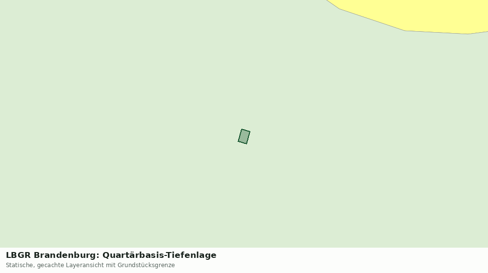 Statische Kartenansicht: LBGR Brandenburg: Quartärbasis-Tiefenlage