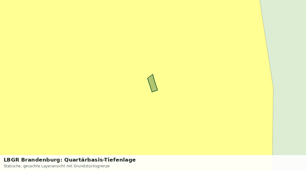 Statische Kartenansicht: LBGR Brandenburg: Quartärbasis-Tiefenlage