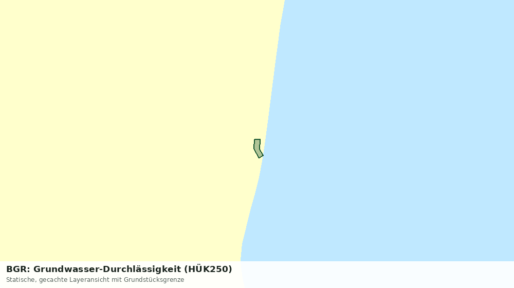 Statische Kartenansicht: BGR: Grundwasser-Durchlässigkeit (HÜK250)