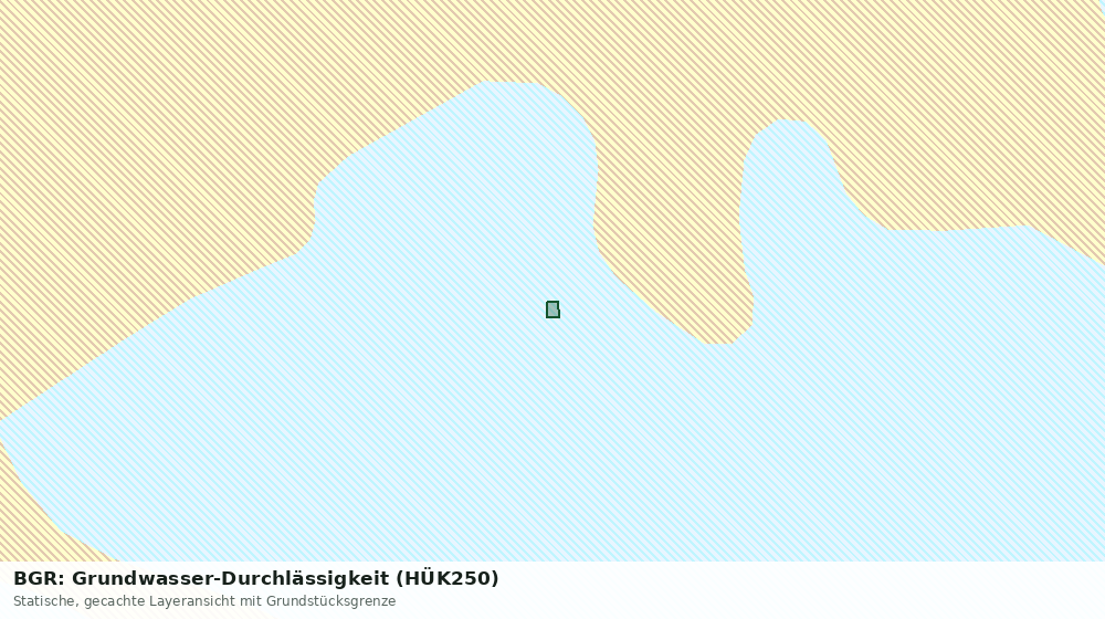 Statische Kartenansicht: BGR: Grundwasser-Durchlässigkeit (HÜK250)