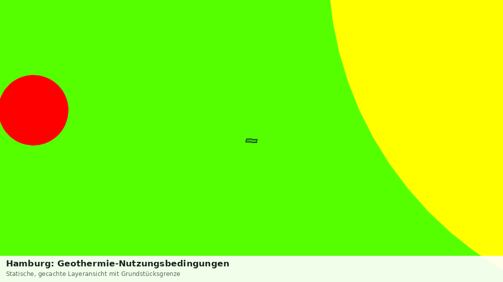 Statische Kartenansicht: Hamburg: Geothermie-Nutzungsbedingungen