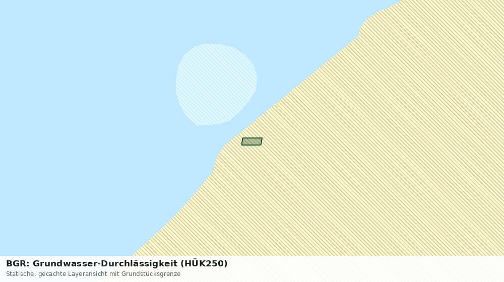 Statische Kartenansicht: BGR: Grundwasser-Durchlässigkeit (HÜK250)