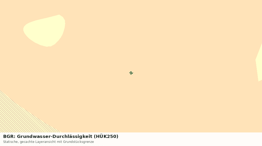 Statische Kartenansicht: BGR: Grundwasser-Durchlässigkeit (HÜK250)