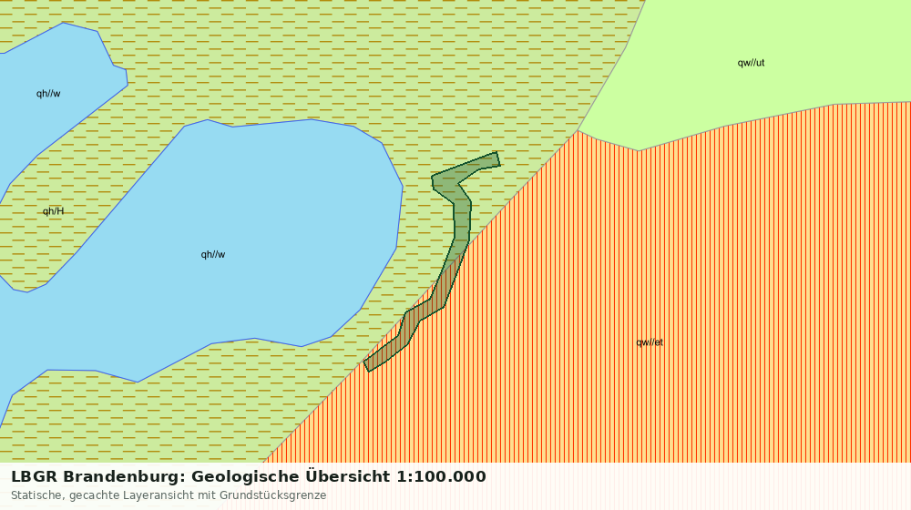 Statische Kartenansicht: LBGR Brandenburg: Geologische Übersicht 1:100.000