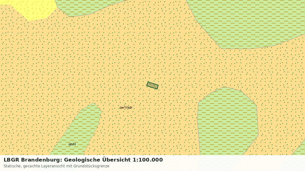 Statische Kartenansicht: LBGR Brandenburg: Geologische Übersicht 1:100.000