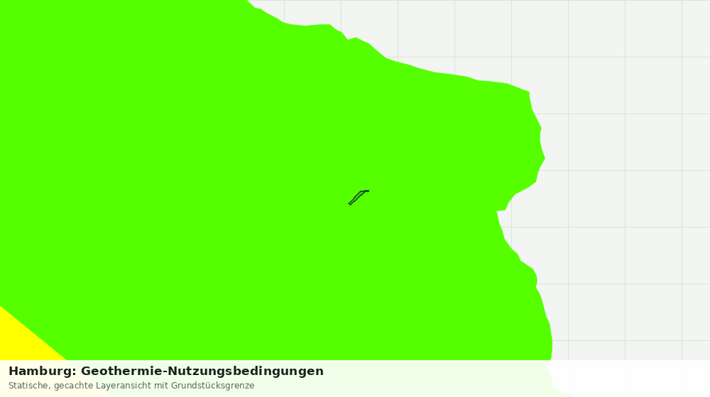 Statische Kartenansicht: Hamburg: Geothermie-Nutzungsbedingungen