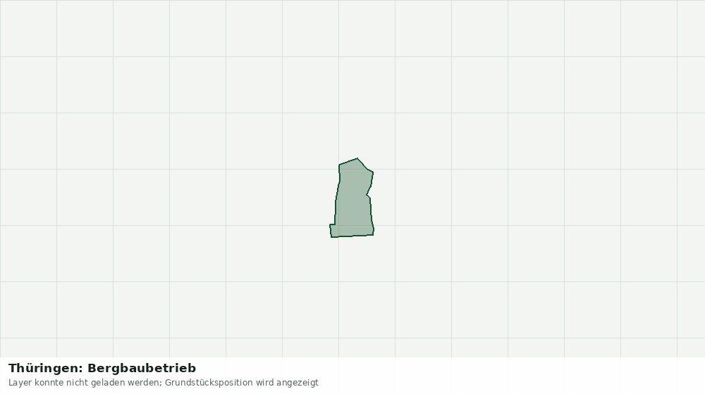 Statische Kartenansicht: Thüringen: Bergbaubetrieb