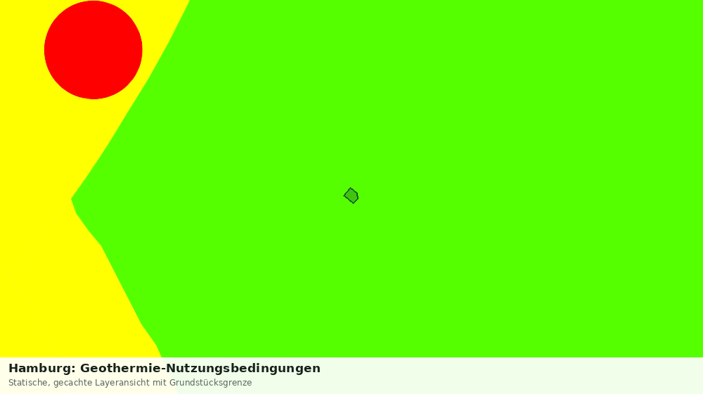 Statische Kartenansicht: Hamburg: Geothermie-Nutzungsbedingungen