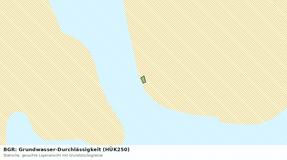 Statische Kartenansicht: BGR: Grundwasser-Durchlässigkeit (HÜK250)
