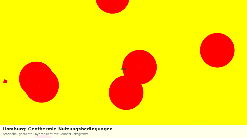 Statische Kartenansicht: Hamburg: Geothermie-Nutzungsbedingungen