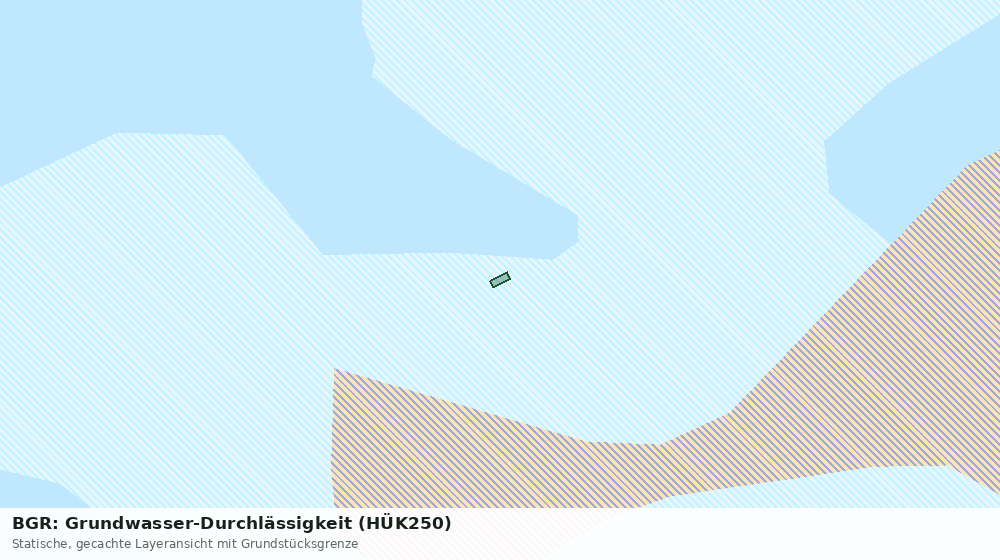 Statische Kartenansicht: BGR: Grundwasser-Durchlässigkeit (HÜK250)