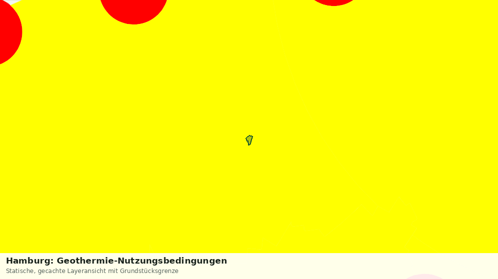 Statische Kartenansicht: Hamburg: Geothermie-Nutzungsbedingungen