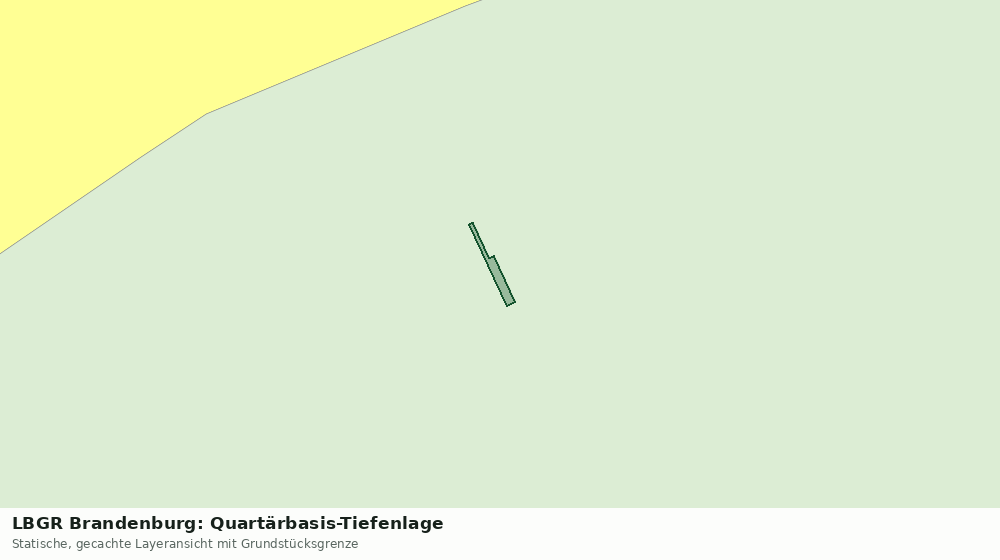 Statische Kartenansicht: LBGR Brandenburg: Quartärbasis-Tiefenlage