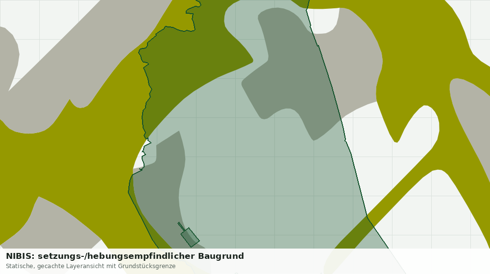 Statische Kartenansicht: NIBIS: setzungs-/hebungsempfindlicher Baugrund