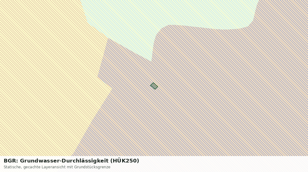 Statische Kartenansicht: BGR: Grundwasser-Durchlässigkeit (HÜK250)