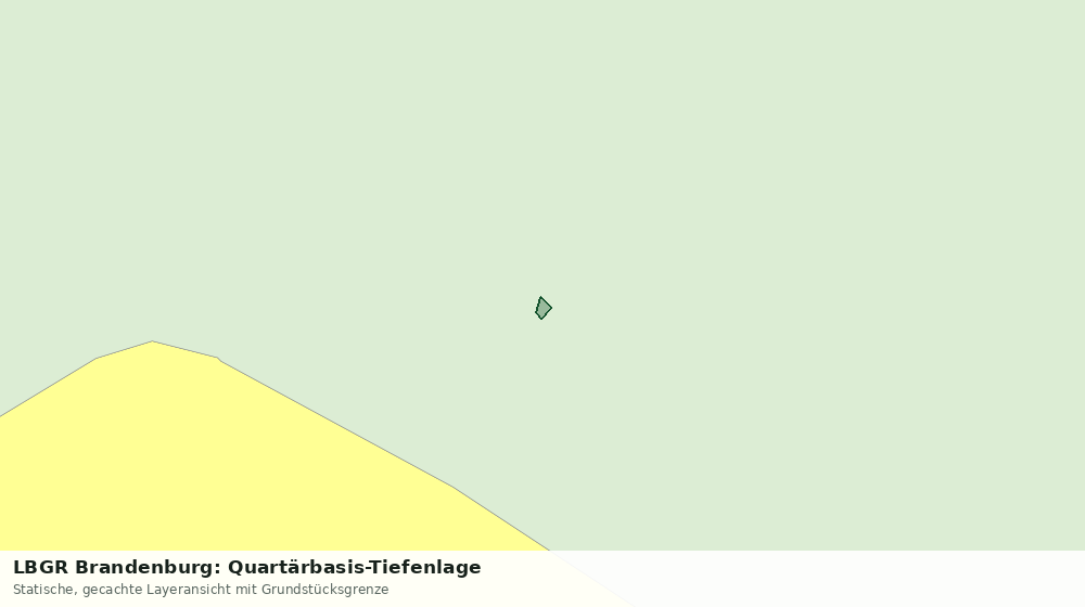 Statische Kartenansicht: LBGR Brandenburg: Quartärbasis-Tiefenlage