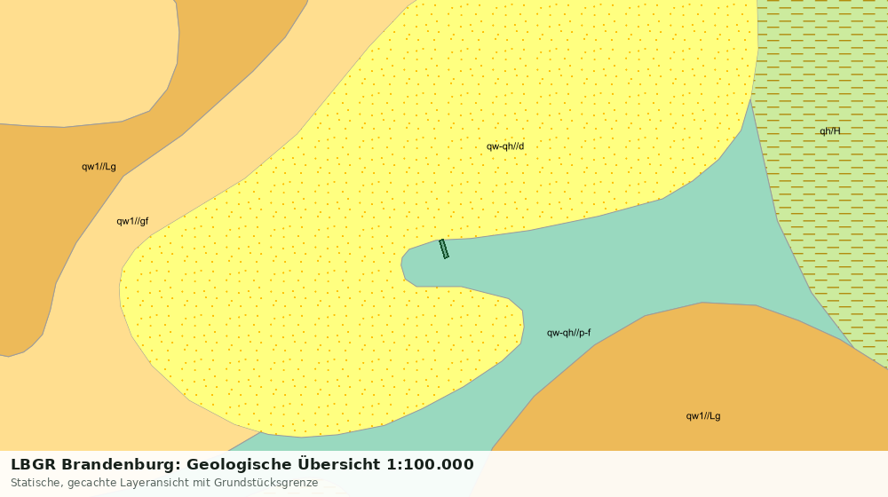 Statische Kartenansicht: LBGR Brandenburg: Geologische Übersicht 1:100.000