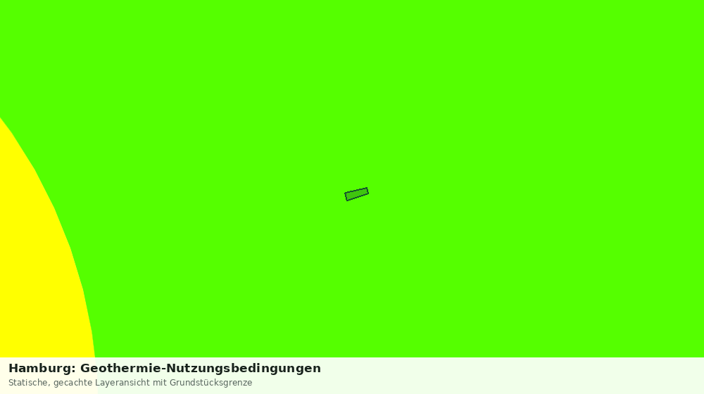 Statische Kartenansicht: Hamburg: Geothermie-Nutzungsbedingungen