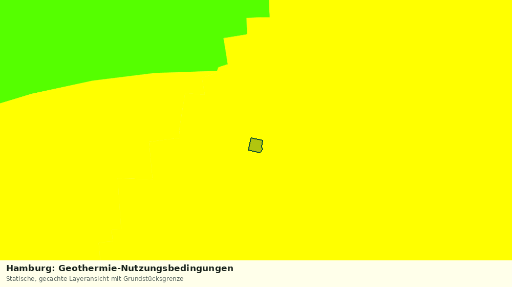 Statische Kartenansicht: Hamburg: Geothermie-Nutzungsbedingungen