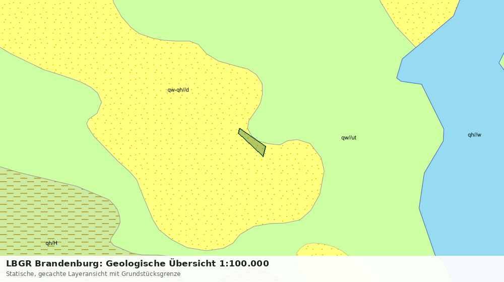 Statische Kartenansicht: LBGR Brandenburg: Geologische Übersicht 1:100.000