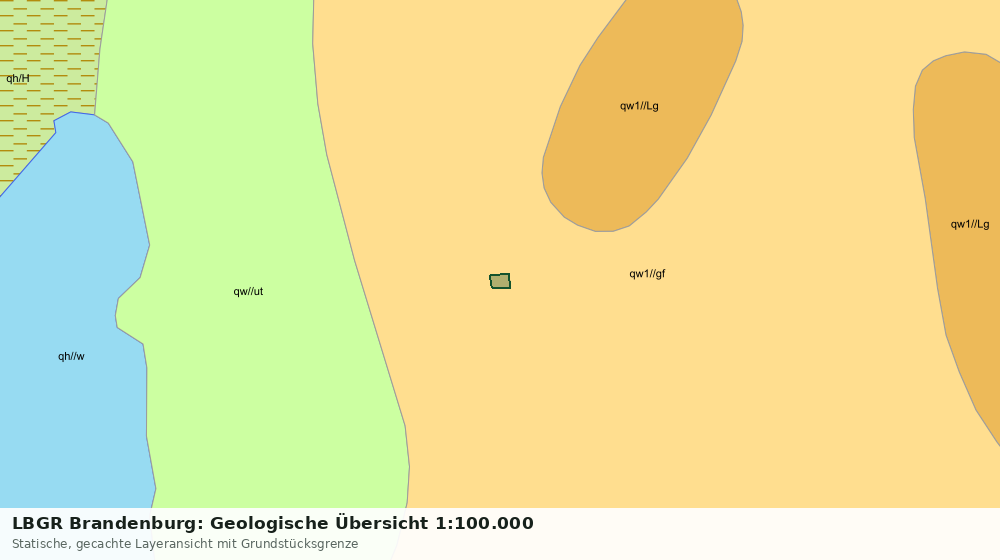 Statische Kartenansicht: LBGR Brandenburg: Geologische Übersicht 1:100.000