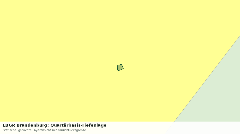 Statische Kartenansicht: LBGR Brandenburg: Quartärbasis-Tiefenlage