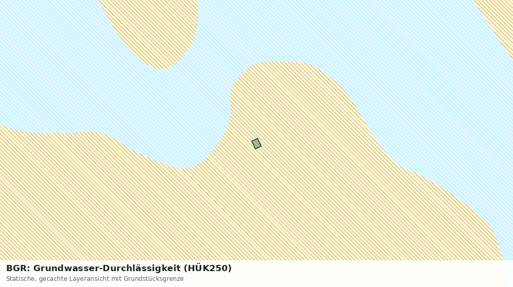 Statische Kartenansicht: BGR: Grundwasser-Durchlässigkeit (HÜK250)
