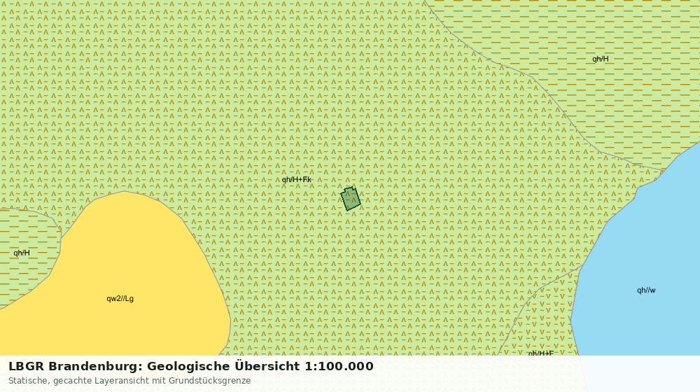 Statische Kartenansicht: LBGR Brandenburg: Geologische Übersicht 1:100.000
