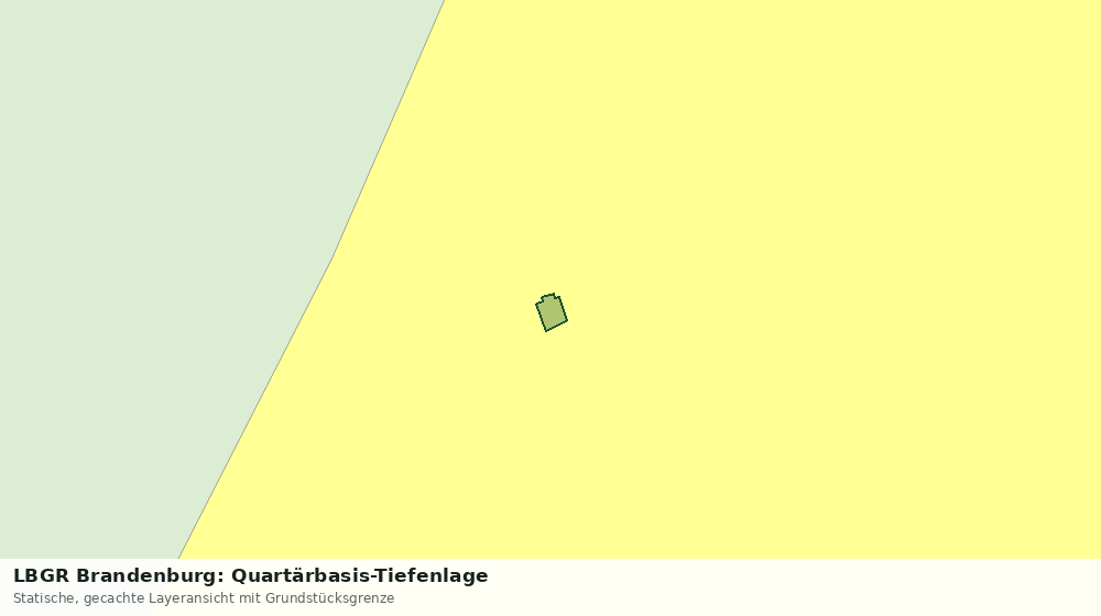 Statische Kartenansicht: LBGR Brandenburg: Quartärbasis-Tiefenlage