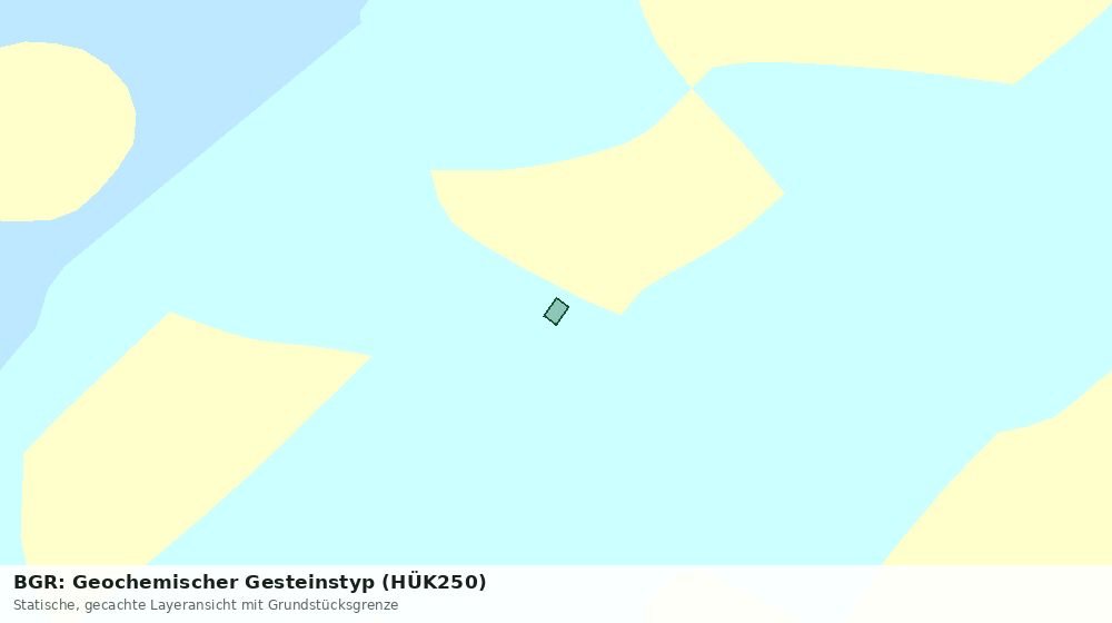 Statische Kartenansicht: BGR: Geochemischer Gesteinstyp (HÜK250)