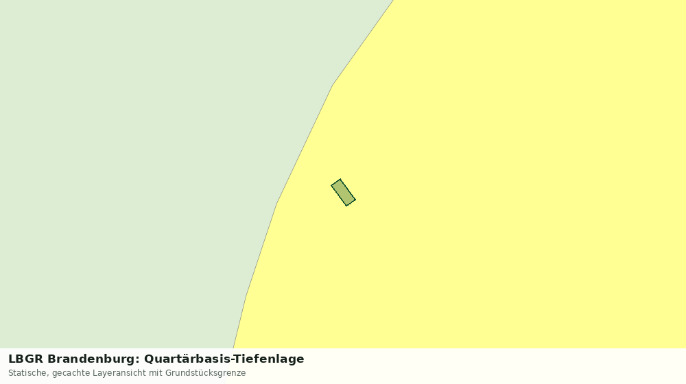 Statische Kartenansicht: LBGR Brandenburg: Quartärbasis-Tiefenlage