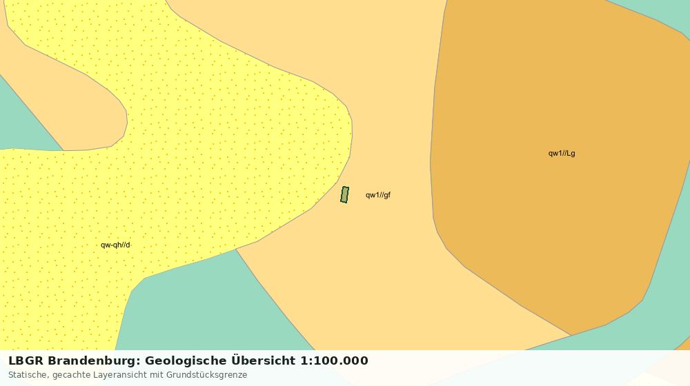 Statische Kartenansicht: LBGR Brandenburg: Geologische Übersicht 1:100.000