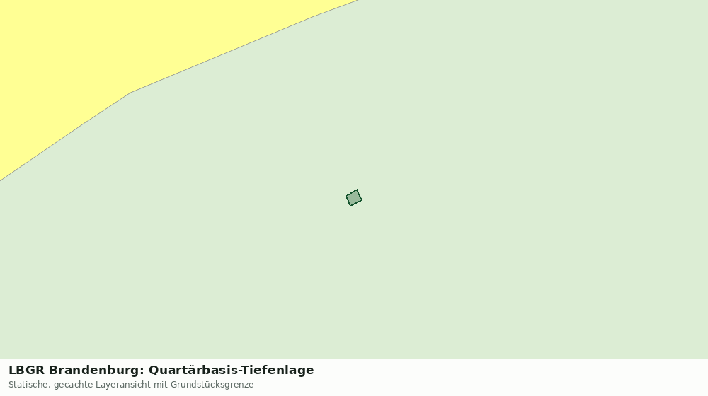 Statische Kartenansicht: LBGR Brandenburg: Quartärbasis-Tiefenlage