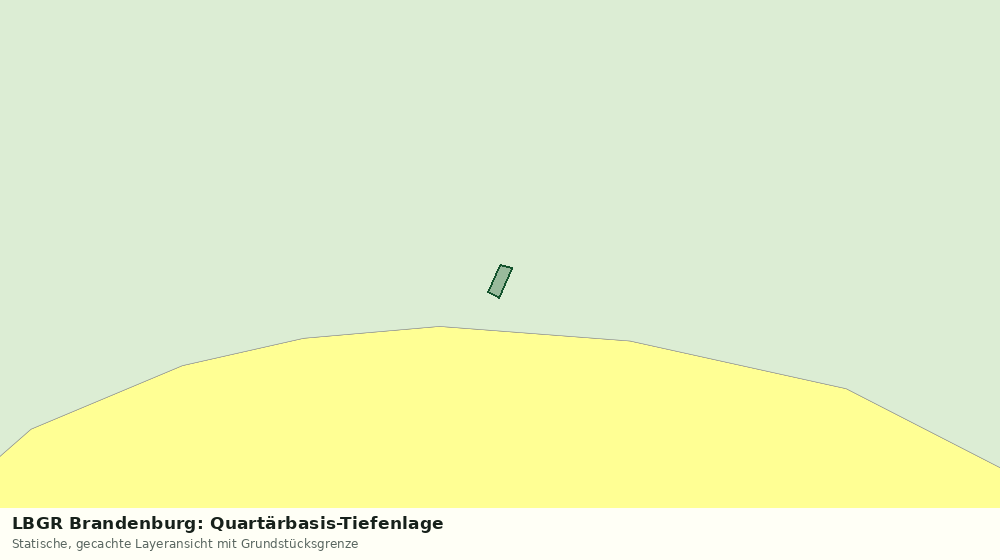 Statische Kartenansicht: LBGR Brandenburg: Quartärbasis-Tiefenlage