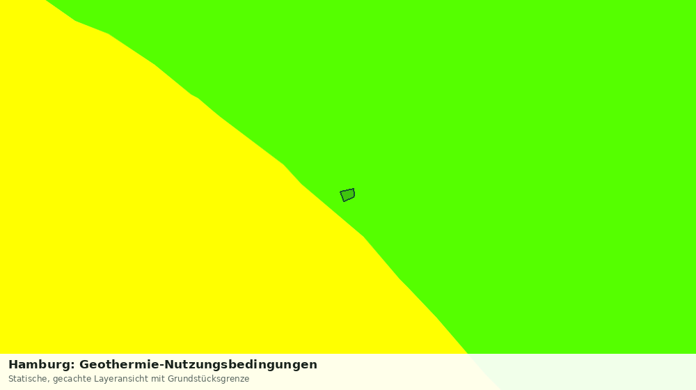 Statische Kartenansicht: Hamburg: Geothermie-Nutzungsbedingungen