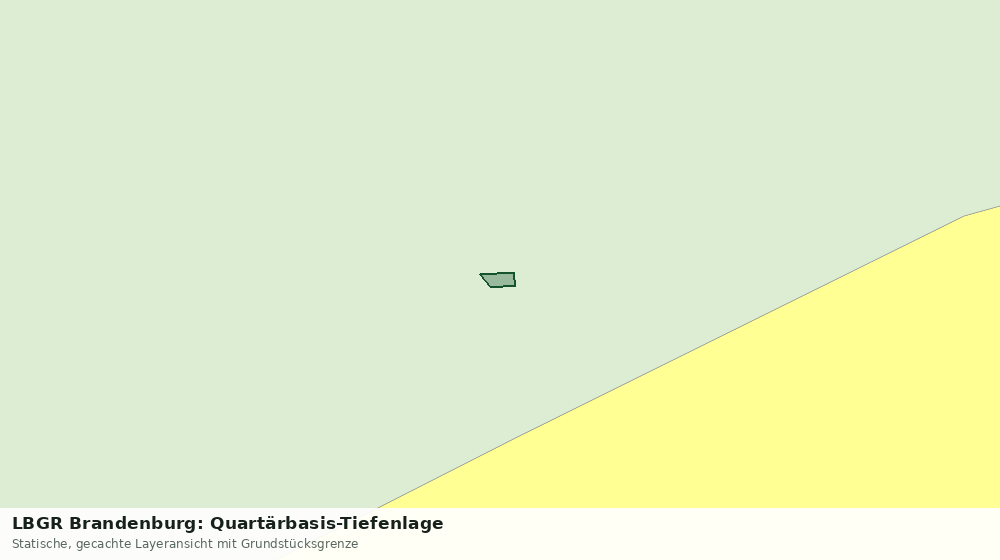 Statische Kartenansicht: LBGR Brandenburg: Quartärbasis-Tiefenlage