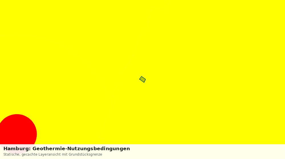 Statische Kartenansicht: Hamburg: Geothermie-Nutzungsbedingungen