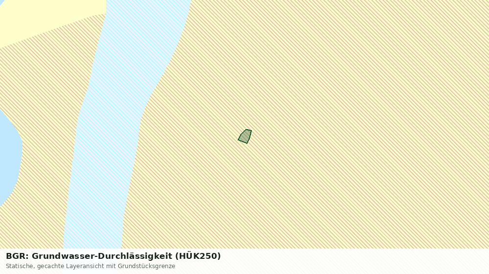 Statische Kartenansicht: BGR: Grundwasser-Durchlässigkeit (HÜK250)