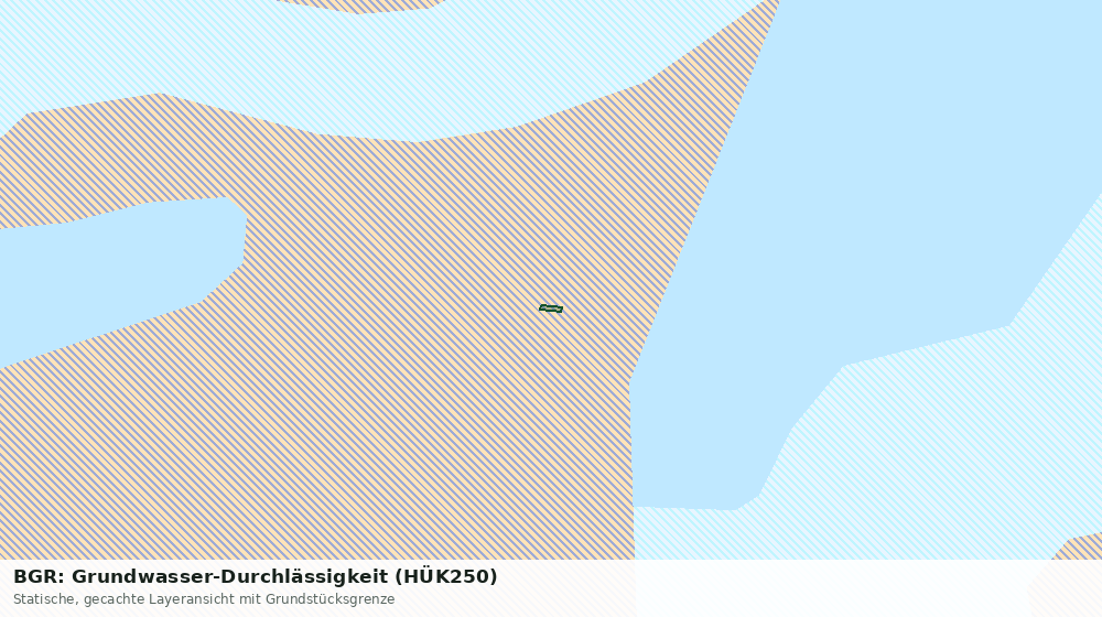 Statische Kartenansicht: BGR: Grundwasser-Durchlässigkeit (HÜK250)